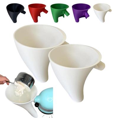 Насадка-воронка для муки для миксера KitchenAid 5qt чаша Легкая заливка Воронка для миксера для сухих жидких ингредиентов Инструменты для выпечки без беспорядка