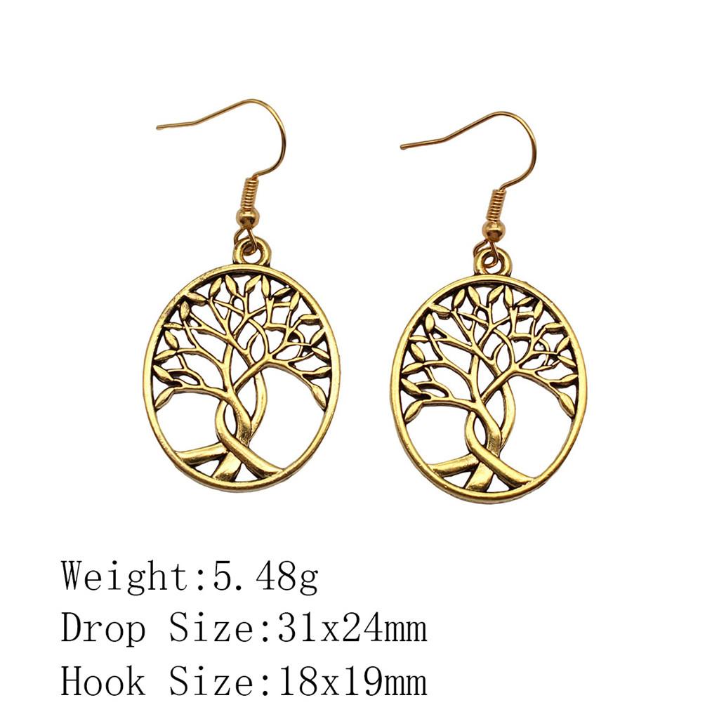 Graduation Kawaii Earrings Plant Tree Of Life Drop & Dangle Earring Art Supplies Long Earrings For Women