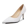 Ladies Stilettos Pointed Toe Pumps Solid Color Work Shoes 7.5cm Heel WZ