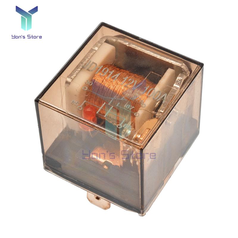 Водонепроницаемое автомобильное реле DC 12V 24V 80A 100A 4-контактное 5-контактное переключатель SPDT Устройство управления автомобилем Автомобильные реле Реле с высокой коммутационной способностью 5
