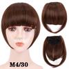 Fringe Bangs Synthetic Hair Extensions Clip In Bangs 6 Inch Short Straight Hairpiece Front Neat Bang Two Side Blonde