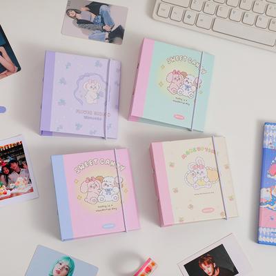 Kawaii ins Cake Rabbit 1/2/3 дюйма Kpop фотокарты коллекционные книжные фотокарточки мини-переплет альбом канцелярские принадлежности