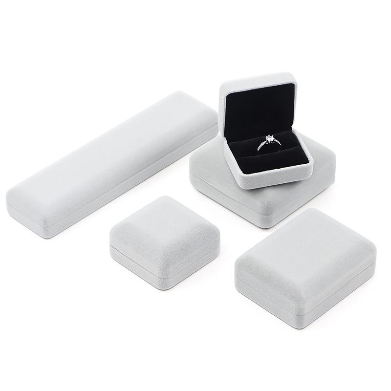 High end velvet iron box jewelry box, gold jewelry jade gift ring box, necklace bracelet jewelry packaging box