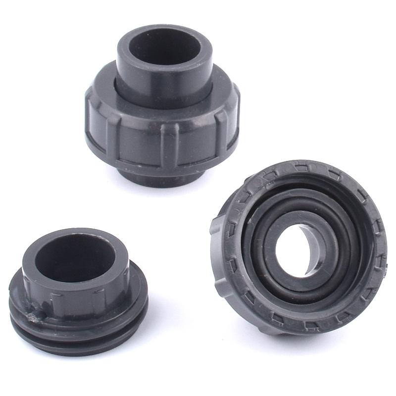 1~5 шт. 16 мм темно-серые фитинги для труб из ПВХ, соединители для аквариума, прямой тройник, колено, соединительное соединение, садовая труба из ПВХ, аксессуары для самостоятельного монтажа