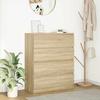 VidaXL Buffet Sonoma Oak 80x35x99 Cm Engineered Wood, Storage Cabinet, Entryway Furniture, Accent Furniture, Furniture of 3328482