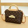 Retro Print Fashion New Women's Bag Korean Style Small Square Bag Ins Simple and Versatile Shoulder Bag Crossbody