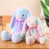 Пасхальный кролик Супермягкая плюшевая игрушка Кролик с большими ушами Кролик с длинными ушами Кукла Тай-дай Кролик с висячими ушами Кукла Коричневый Оптом