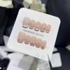 10 шт. Французская принцесса Розовые Кошачий глаз В горошек Бант Ручной работы Накладные ногти Легкая роскошь Накладные ногти