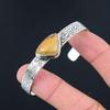 Gift For Her 925 Sterling Silver Natural Mookaite Gemstone Bangle Adjustable