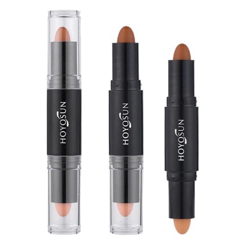 5 цветов, двусторонний контурный карандаш 2 в 1, контурный 3D консилер для макияжа лица, полное покрытие, растушевывающий карандаш