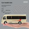 Игрушечная модель автобуса из сплава в масштабе 1/32 со звуком и светом - инерционный механизм, украшение для торта 