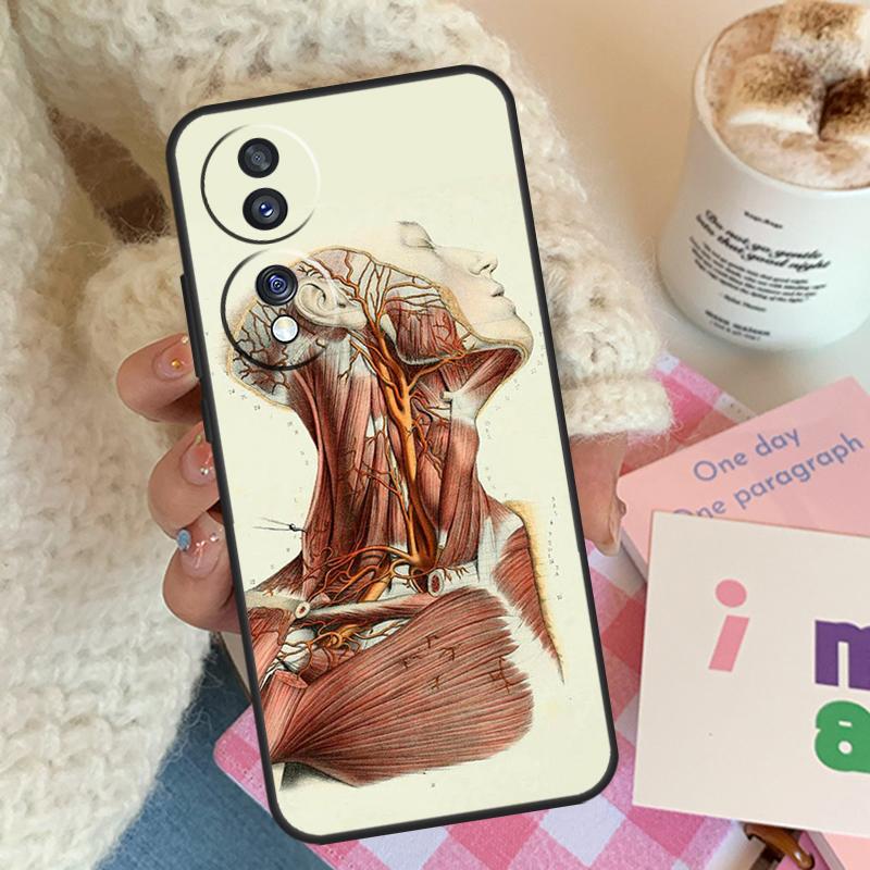 Медицинские Органы Человека Меридиан Искусство Для Honor Magic 8 Pro 6 5 7 Lite Чехол Для Honor 50 70 90 200 400 X8b X9a X9b X9c X9d Win RT