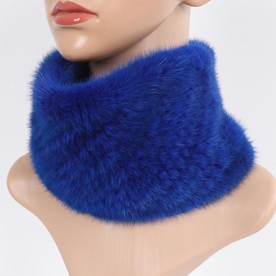 Новые женские зимние шарфы из натурального меха норки, повязки на голову, эластичный вязаный шарф из натурального меха норки, толстая теплая женская меховая шаль с кольцом