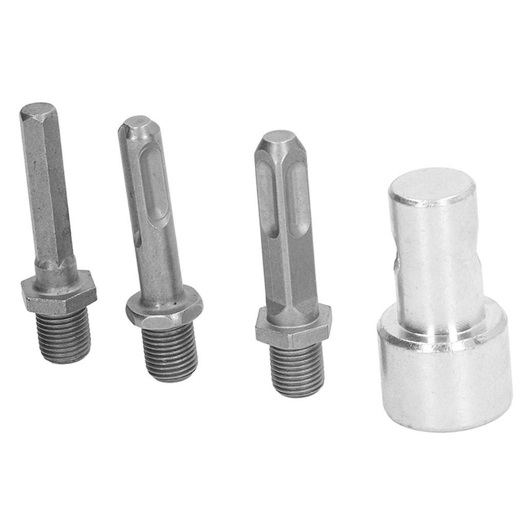 Адаптер для сверла 1-3, круглый патрон из углеродистой стали, 2 отверстия, 2 слота, садовый сверло-шнек