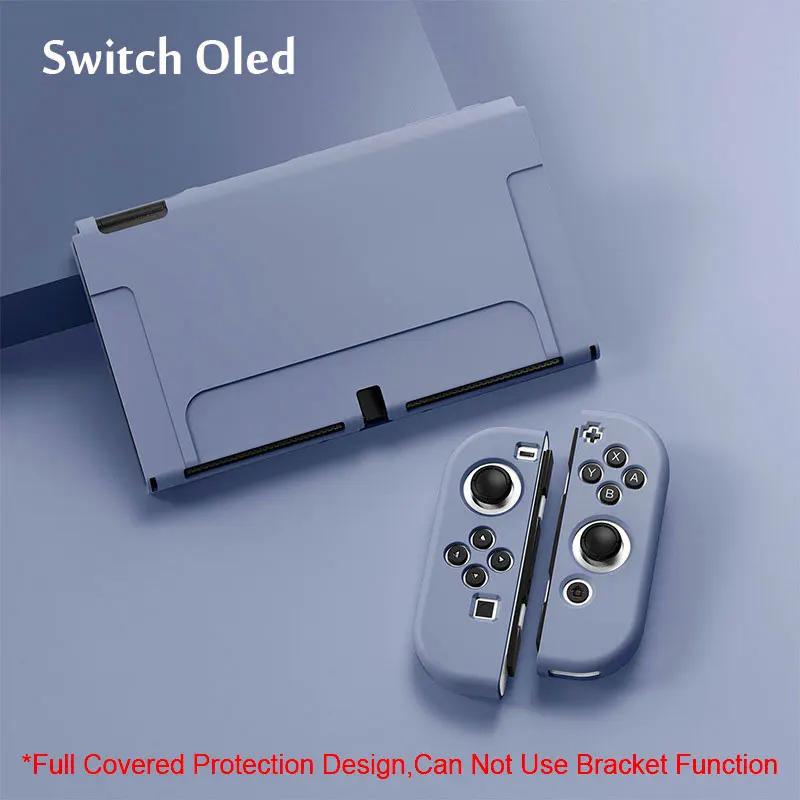 Мягкий чехол из ТПУ для игровой консоли Nintendo Switch Oled, корпус для контроллера NS JoyCon, модный защитный чехол конфетного цвета, аксессуары