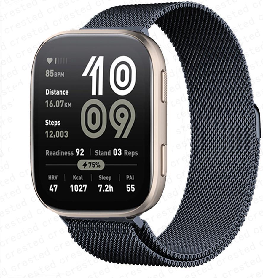 20 мм 22 мм ремешок для часов для Amazfit bip 6/5/Balance/GTS/4/mini/2/2e/3/GTR/4/2/3 Pro миланская петелька браслет huawei gt 5 4 3 2 Ремешок