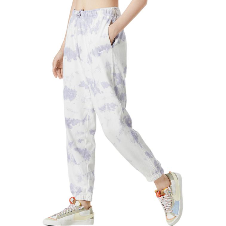 Nike Женские вязаные брюки-джоггеры Белые С умеренной манжетой DM6715-580