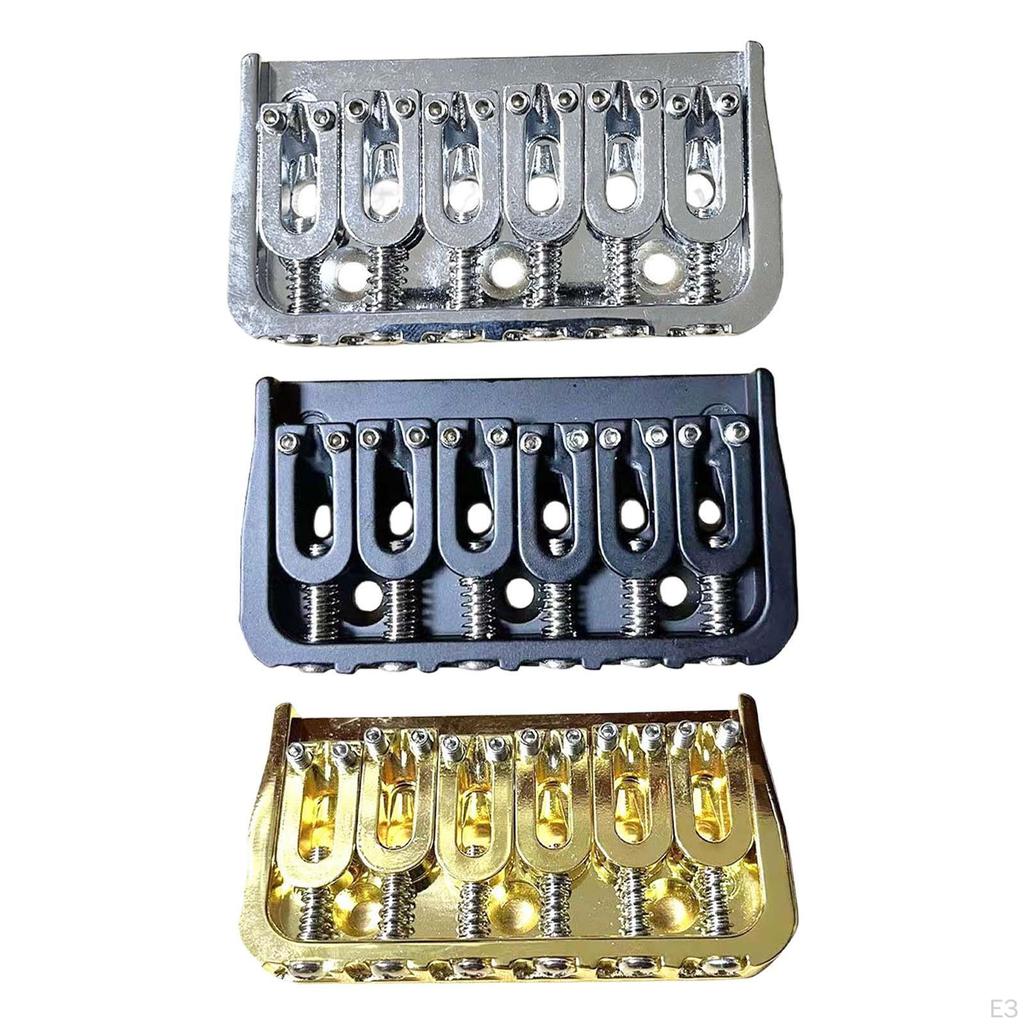 Alloy Guitar Fixed Hardtail Bridge,Guitar Tailpiece Replacement,Electric Bridge