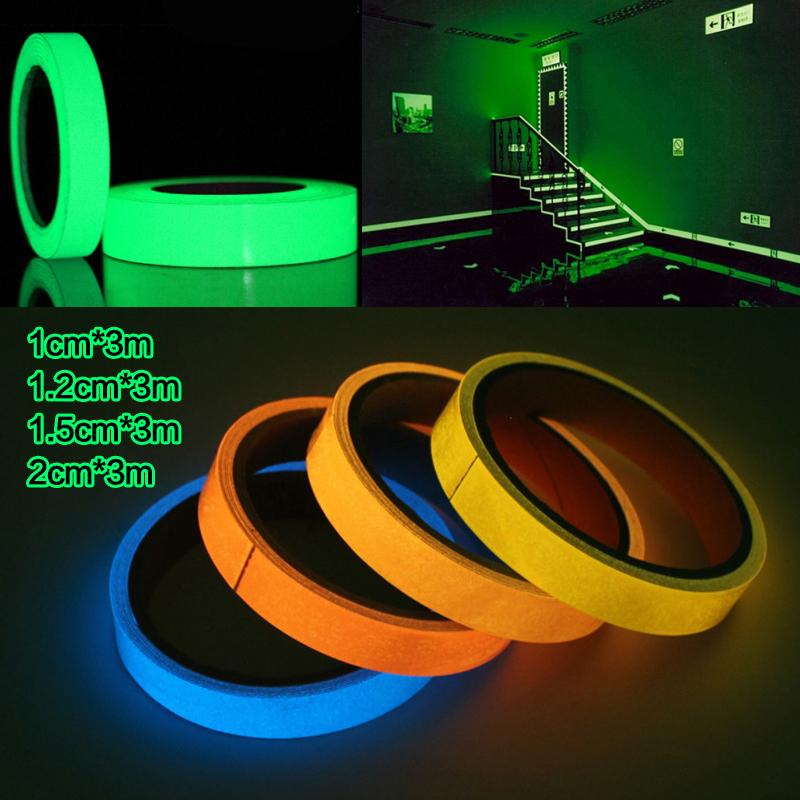 Emergency Logo In The Dark Stickers Decorative Glow Luminous Tape Self-Adhesive Party Supplies