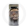 Case for Samsung Galaxy S10 Plus Cat with a Funny Photo Hood Animals