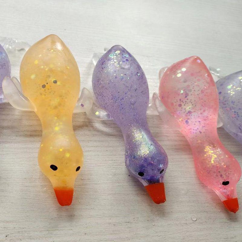 Мальтозная Золотая Пудра Жареная Утка Игрушка-Сквиши - Медленно Восстанавливающийся Декомпрессионный Мяч