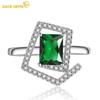 Classic Copper Alloy Zircon Ring Ladies Jewelry Wedding Promise Party Gift