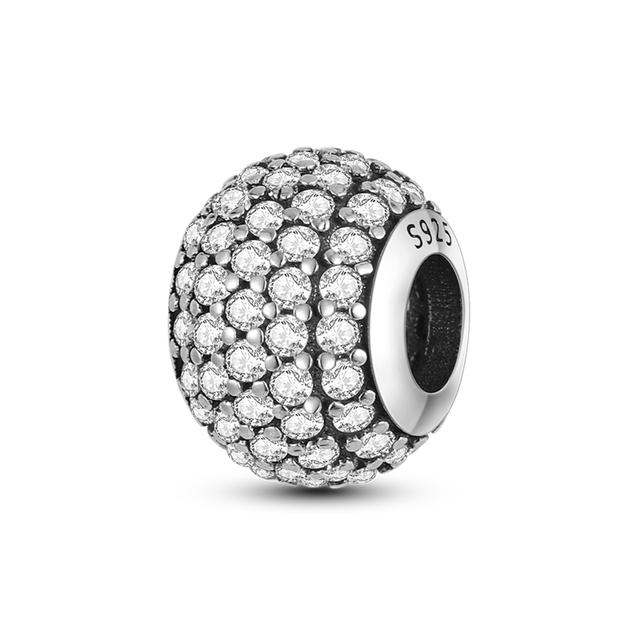 925 Серебряный Цвет Звезда Луна Сердце Защитная Цепочка Cz Бусины Угол Крыло Подвеска Подходит Подвески Браслет Diy Женщины Оригинальные Ювелирные Изделия