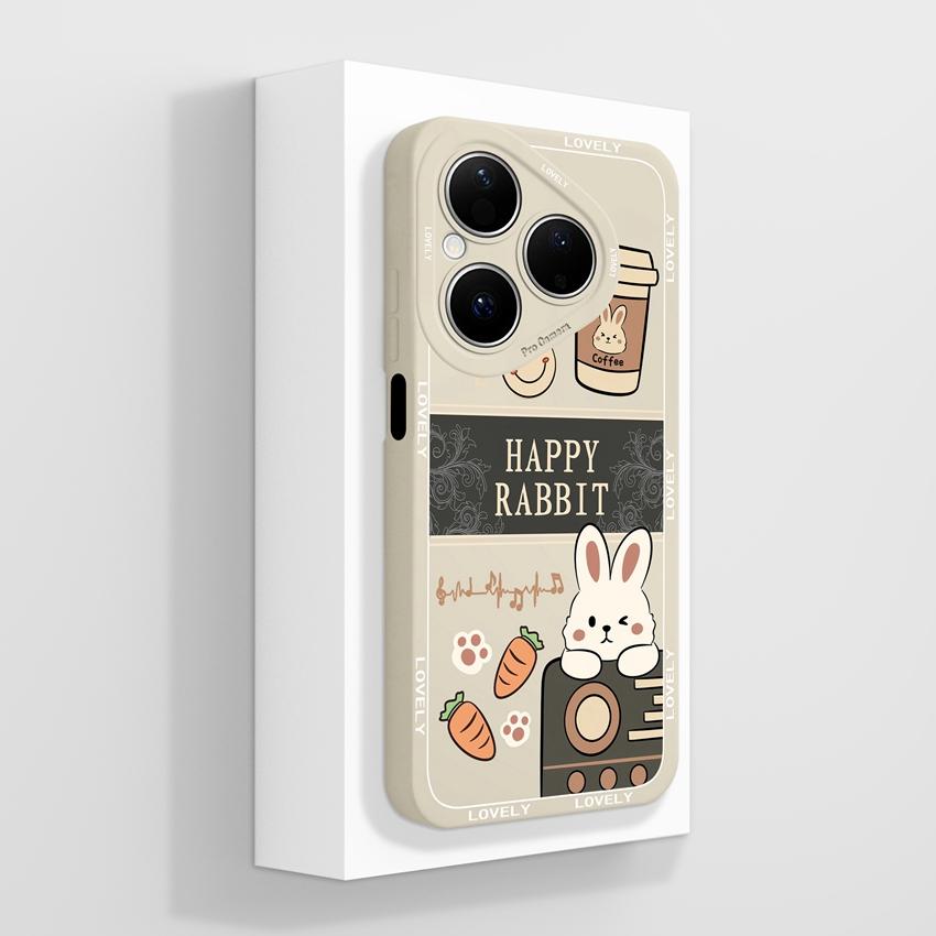 Чехлы для телефонов Huawei Pura 80 Pro Honor X7d X9d X20 V40 с красивыми деревенскими узорами, защитой объектива, из жидкого силикона, противоударный чехол для Huawei