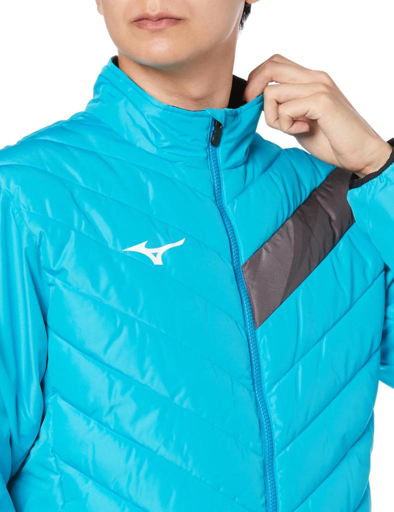 Tennis Wear Tech Fill Jacket Heat Retention Water Repellent Windproof 62MEA505 Blue Atoll X Black L [Mizuno] (Tech Fill)
