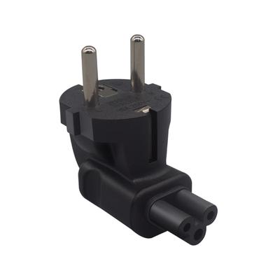 Сетевой адаптер EU на IEC320 C5, штекер EU Male на розетку IEC320 C5 Female, EU(4.8mm) Переходник с 2-контактной вилки на PDU/UPS, 10А 250В