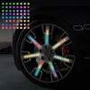Car Wheel Hub Reflective Sticker Tire Rim Reflective Strips Luminous Sticker for Night Driving Car-Styling