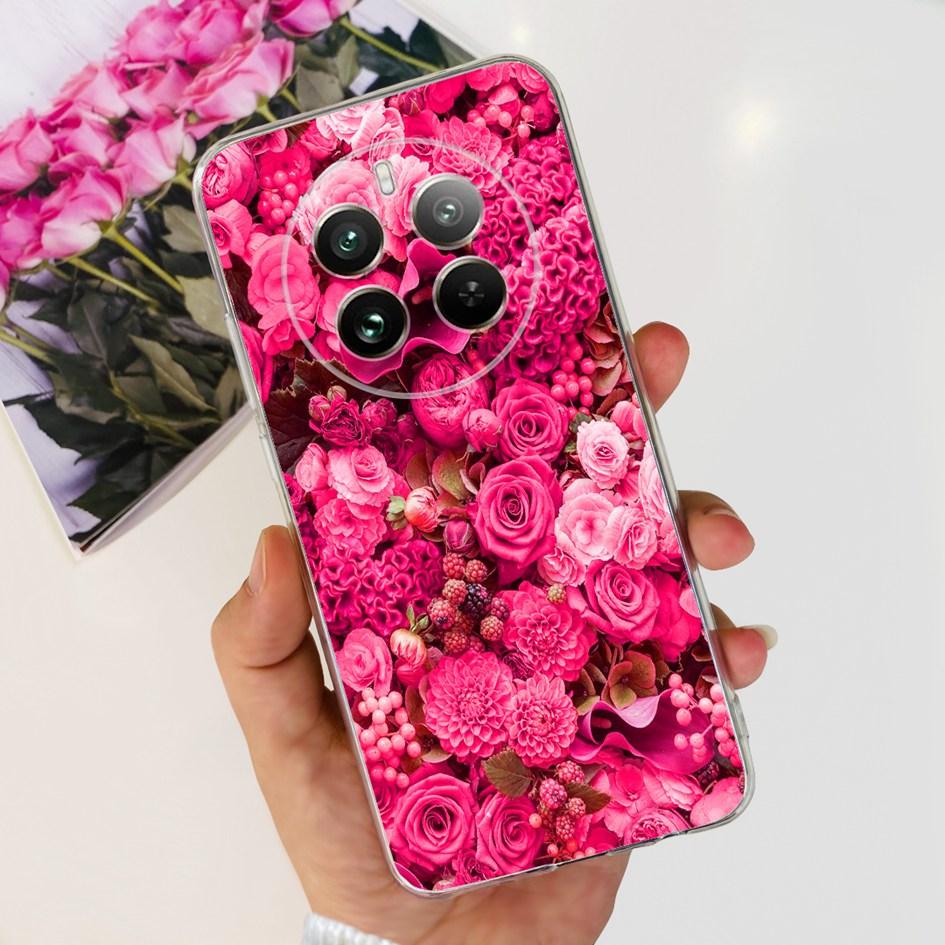 Чехол для Realme 12 Pro Plus Популярный Цветок Астронавт Мягкий Прозрачный Силиконовый Чехол для Телефона на Realme 12 Pro 5G 2024 Funda RMX3842 Чехол