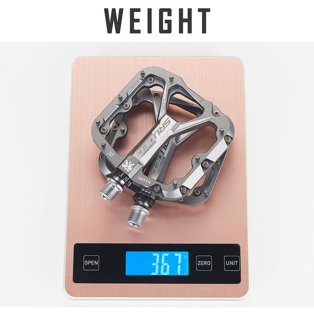 KRSEC 3 Bearing Bicycle Pedals CNC Ultralight BMX MTB Road Bike Pedals Non-slip Aluminum Alloy Bicycle Cycling Parts