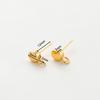 10 шт. Латунные серьги-гвоздики с покрытием под 14K/18K золота, крючки для сережек-колец для изготовления украшений, аксессуары для сережек DIY