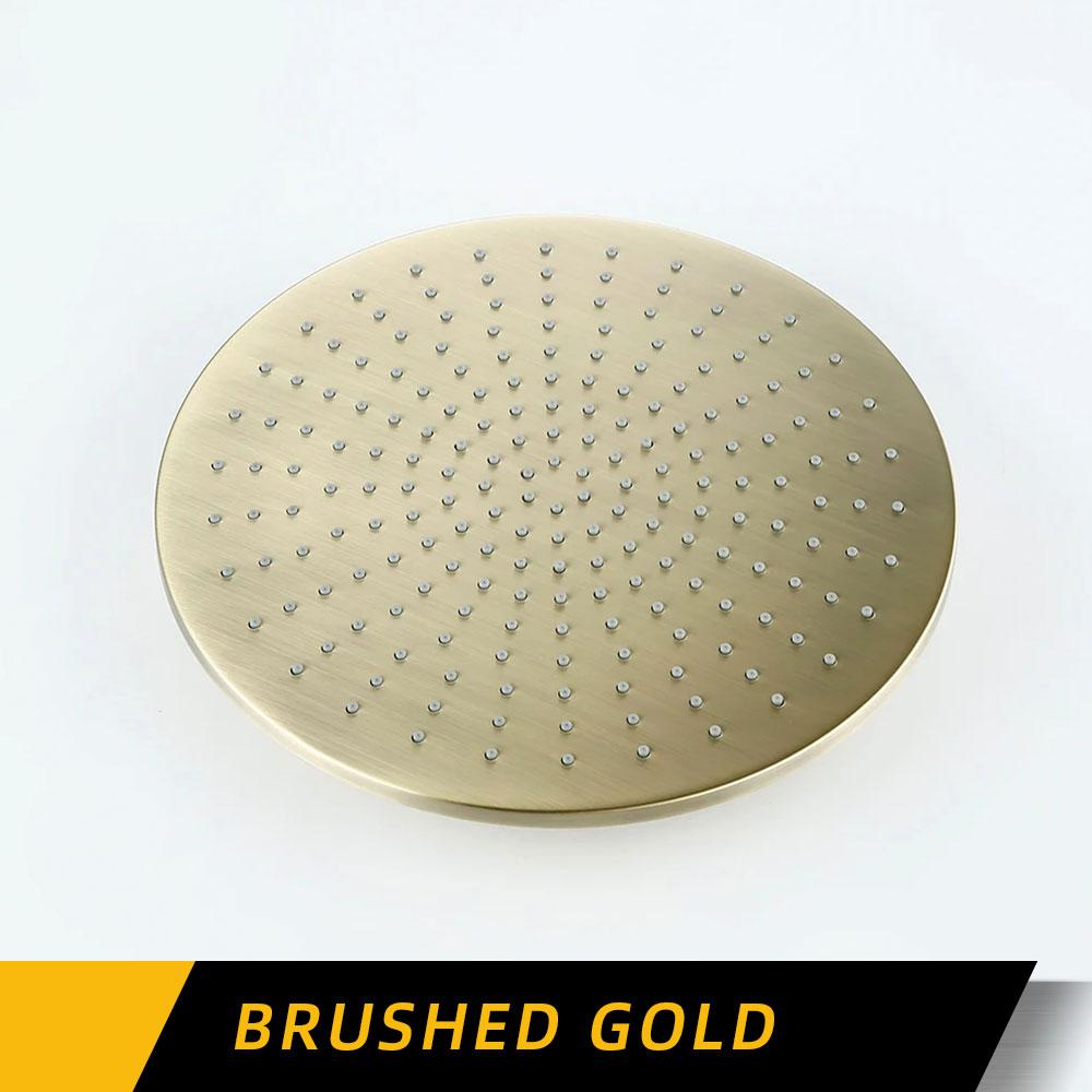 Настенная душевая головка Rian, только латунь, черный хром, матовый, розовое золото, душевая кабина, ванная комната, без кронштейна