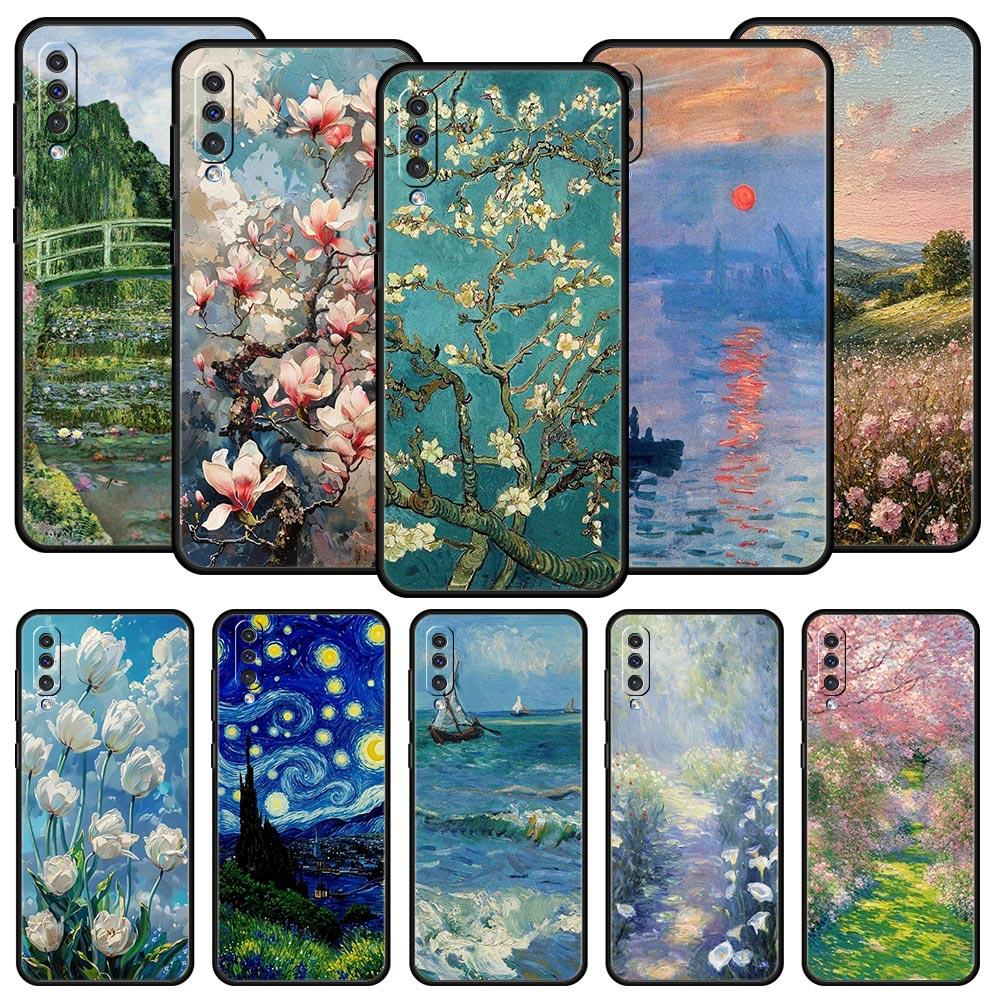 Клод Моне Сад Краски Искусство Чехол Для Samsung A26 A36 A56 A54 A52 A50 A70 A40 A12 A14 A16 A22 A24 A42 A34 A32 5G A06 5G Чехол