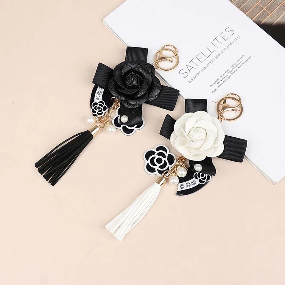 Украшения для сумки Элемент Вешалка Брелок для ключей автомобиля Брелок Брелок-камелия Подвеска для сумки Брелок-цветок