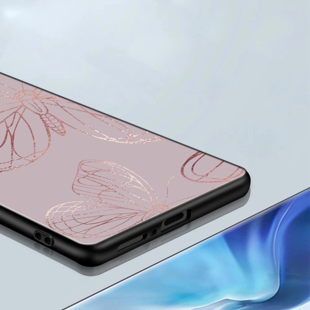 Розовые Блестящие Сердца Трава Лист Для Xiaomi 15 Ultra 11T 12T 13T 14T Pro Чехол для Телефона Mi POCO X7 M7 F7 Pro F5 F6 X3 X5 X6 Обложка