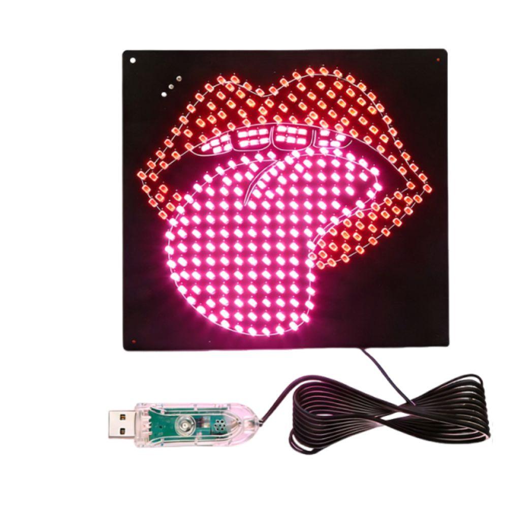 Creative Car LED Decorative Lights Self-adhesive Car Window Ambient Light Car Supplies