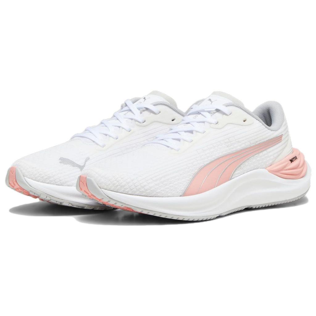 Puma Electrify Nitro 3 Удобные Сетчатые Дышащие Низкие Кроссовки для Бега Женские кроссовки Белый Розовый 378456-02