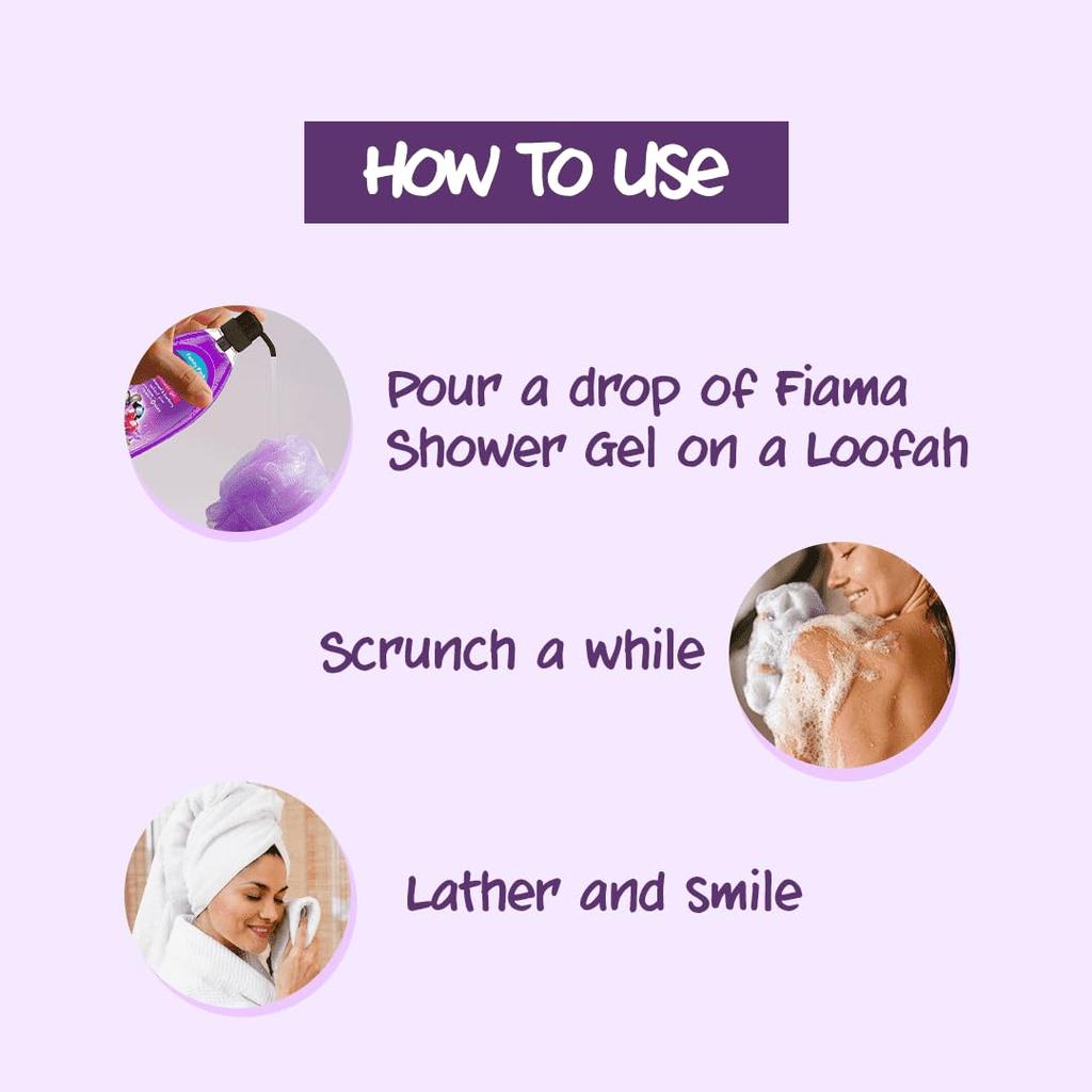 Fiama Body Wash Blackcurrant Bearberry 895ml Family Pack Moisturizing Shower Gel for Radiant Soft Skin