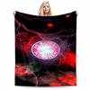 FC Bayern München Logo blanket with Red Lightning Design Floor Mat  blanket, suitable for use in the bedroom, living room, on the sofa
