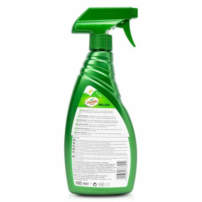 Turtle Wax Dash &amp; Glass Nettoyant pour vitres de voiture Smear Free Dust Free Dash 500ml