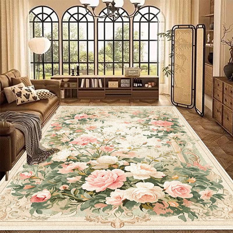 Ковер в европейском стиле большого размера для гостиной, роскошные ковры для украшения дома для спальни, лаунжа, противоскользящий, моющийся, придверный коврик