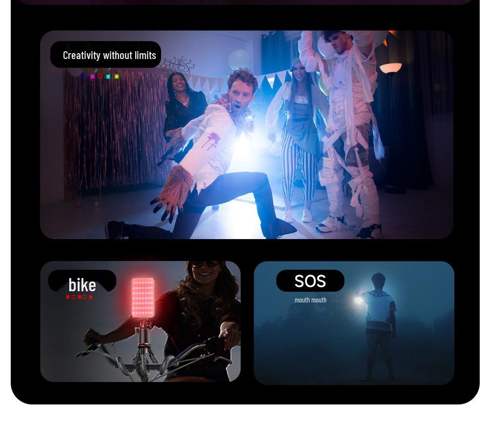 Портативный RGB-светильник для мобильной съемки и видеоблогинга.