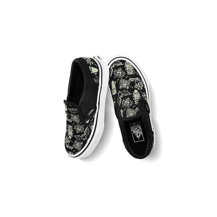 Vans Кеды на липучке из канваса для детей, низкие, для скейтбординга, черные, для детей от 3 до 7 лет, VN0A4BUT2JN