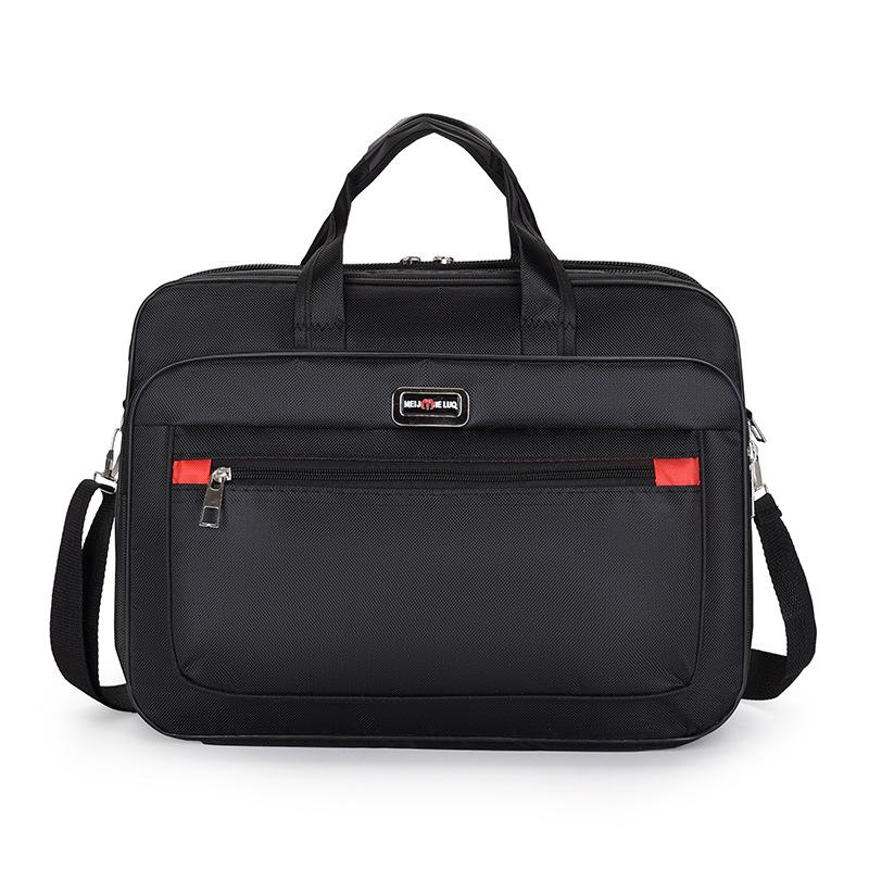 Men'S Large-Capacity Briefcase Business Trip Laptop Bag Portable Travel Bag Wear-Resistant Business Bag