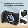 For Nikon ZR PULUZ Wood Handle Metal Camera Cage Expansion Frame (Black)