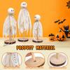 3pcs Wooden Ghost Halloween Decorations Indoor For Halloween Party Supplies