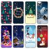 Снежный С Рождеством Чехол для телефона для Xiaomi Mi 10T 11i 11T Note 10 11 Lite NE F1 POCO F3 M3 X3 GT NFC M4 X4 Pro 5G Черная крышка